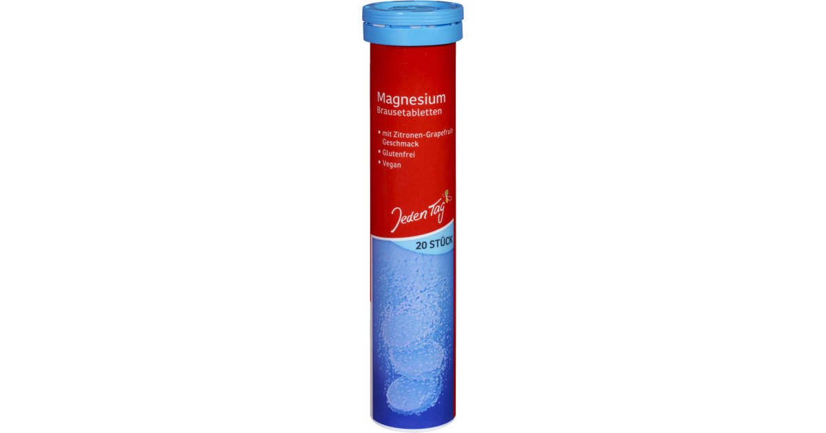 Jeden Tag Brausetabletten Magnesium 20er-Packung