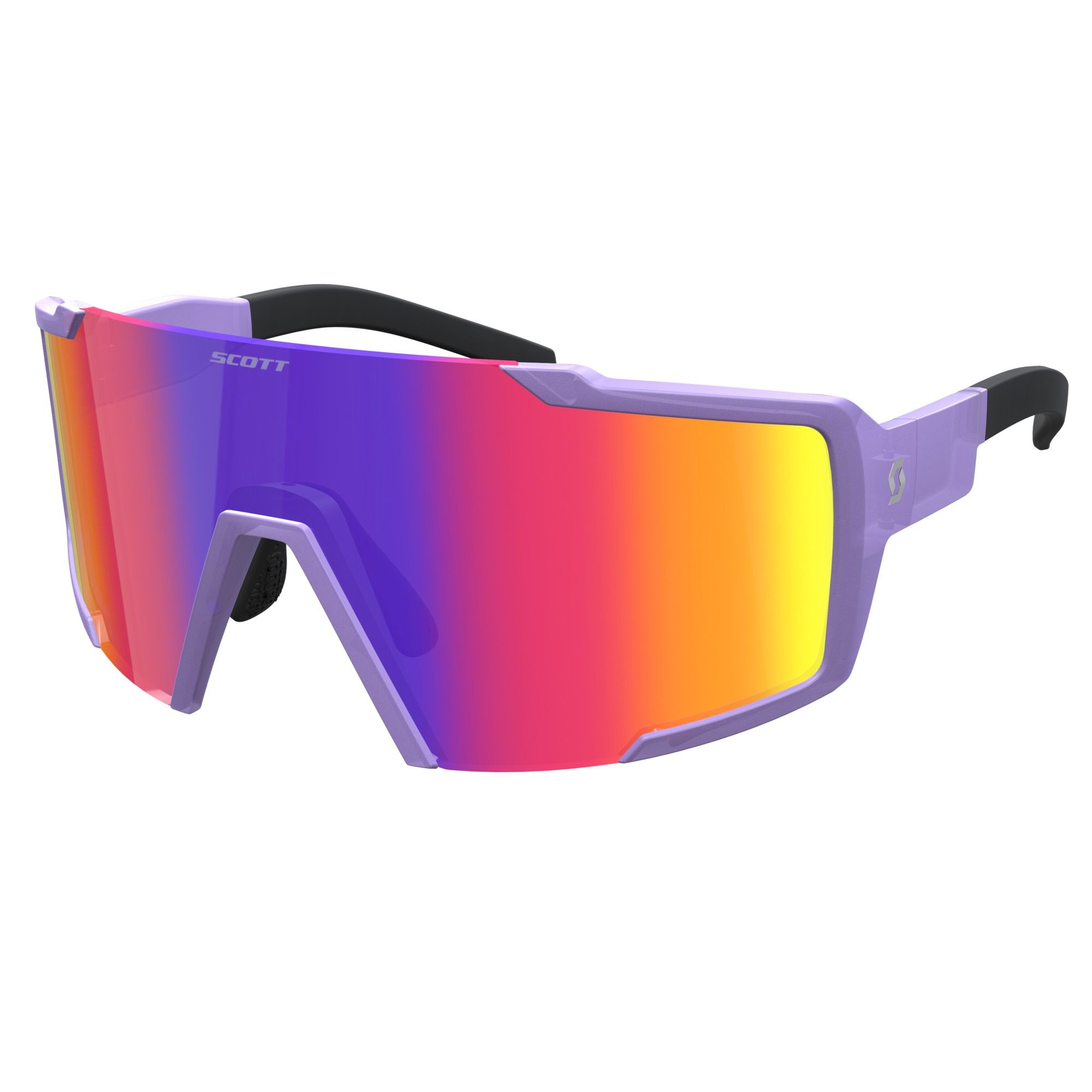 SCOTT Shield Compact cykelbriller Swish Purple/Teal Chrome