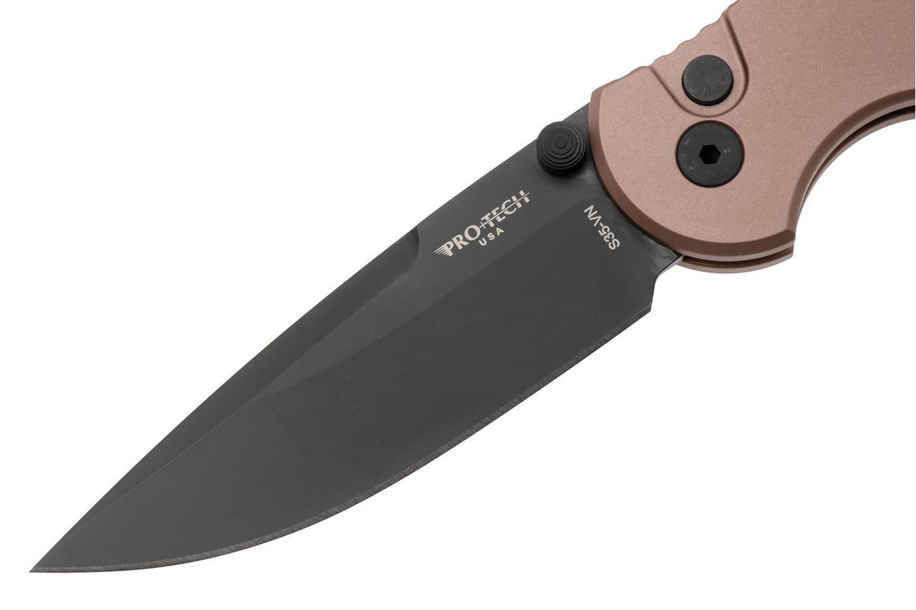 Pro-Tech TR-3 Integrity INT103-FDE, Black DLC CPM S35VN, Flat Dark Earth Aluminum, zakmes