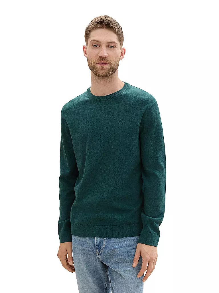 TOM TAILOR Pullover dunkelgrün