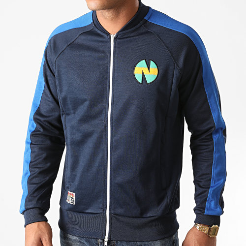 Veste Zippée A Bandes Newteam 1 V2 Bleu Marine