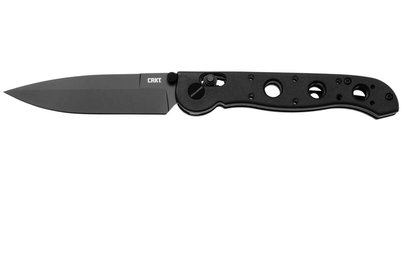 CRKT M16 Crossbar Lock Spear Point M16-03XK Black EDP D2, Black Grivory, zakmes, Kit Carson design