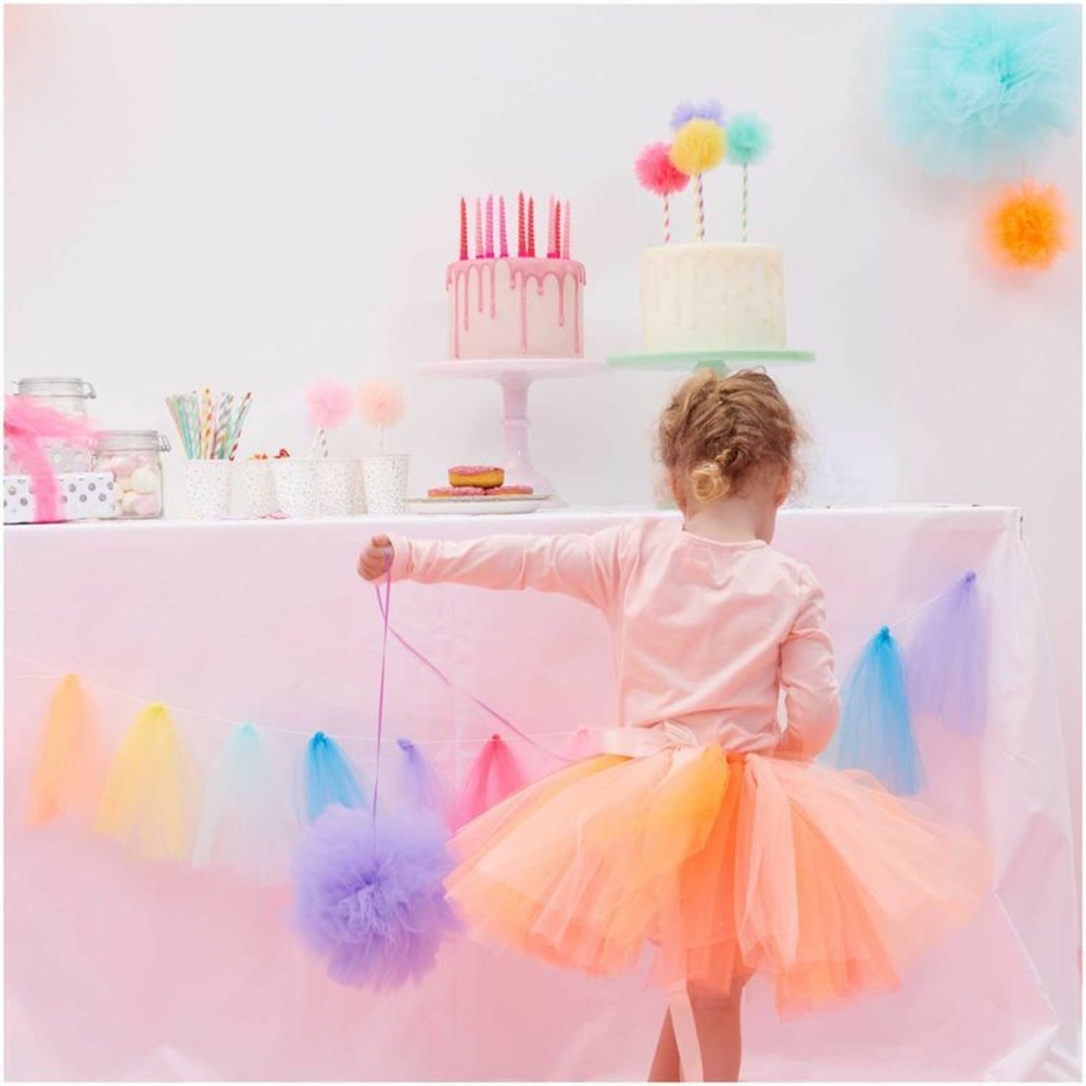 Rouleau de tulle 50 cm x 5 m - jaune