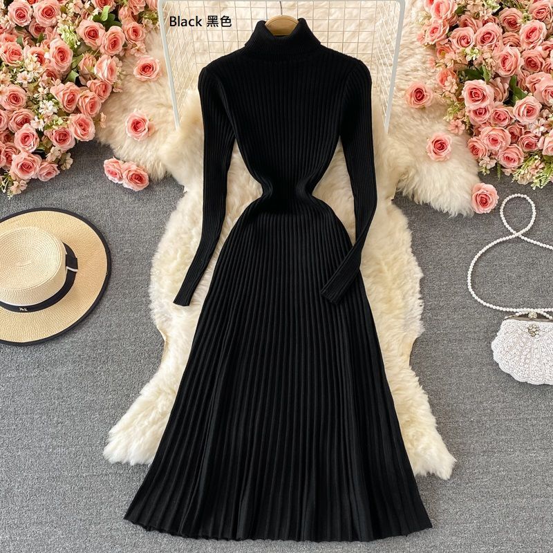 Yearnin - Maxi-jurk met coltrui