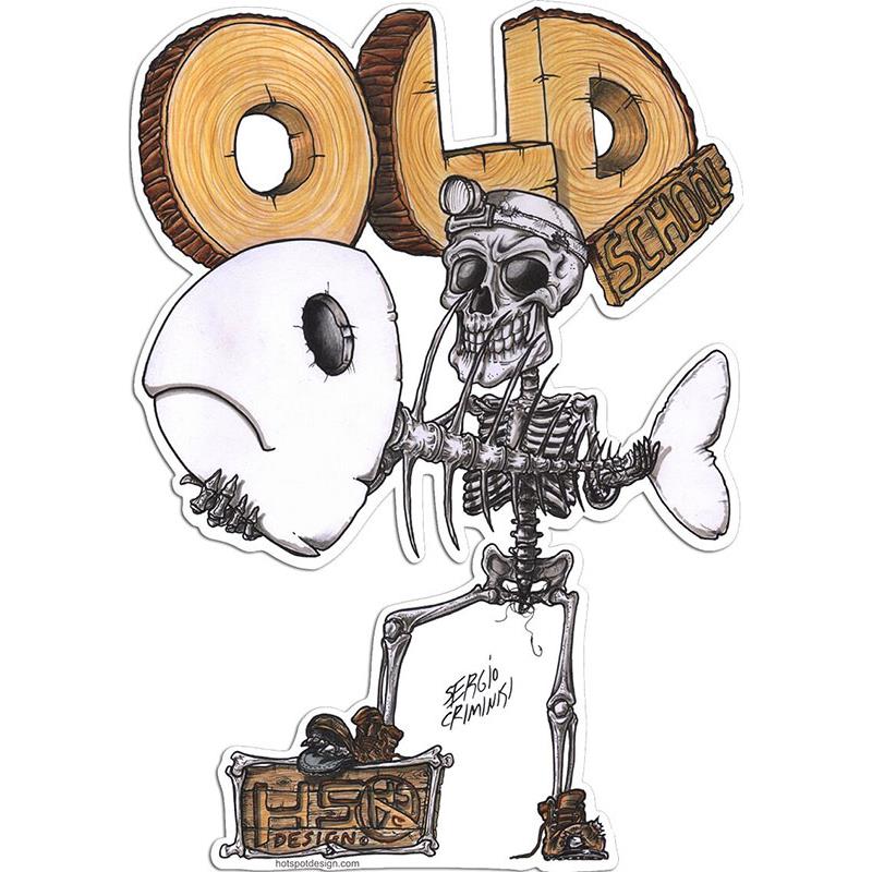 Autocollant Hot Spot Design Old School