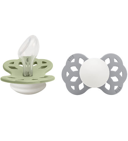 BIBS Infinity Natsutter - 2-pak - Str. 2 - Anatomisk - Sage Glow