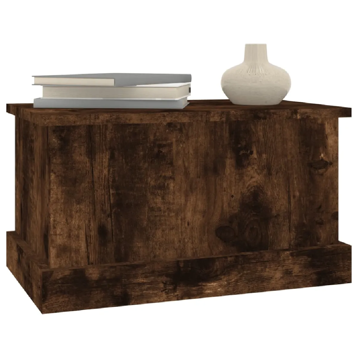 VidaXL Boîte chêne fumé 50x30x28