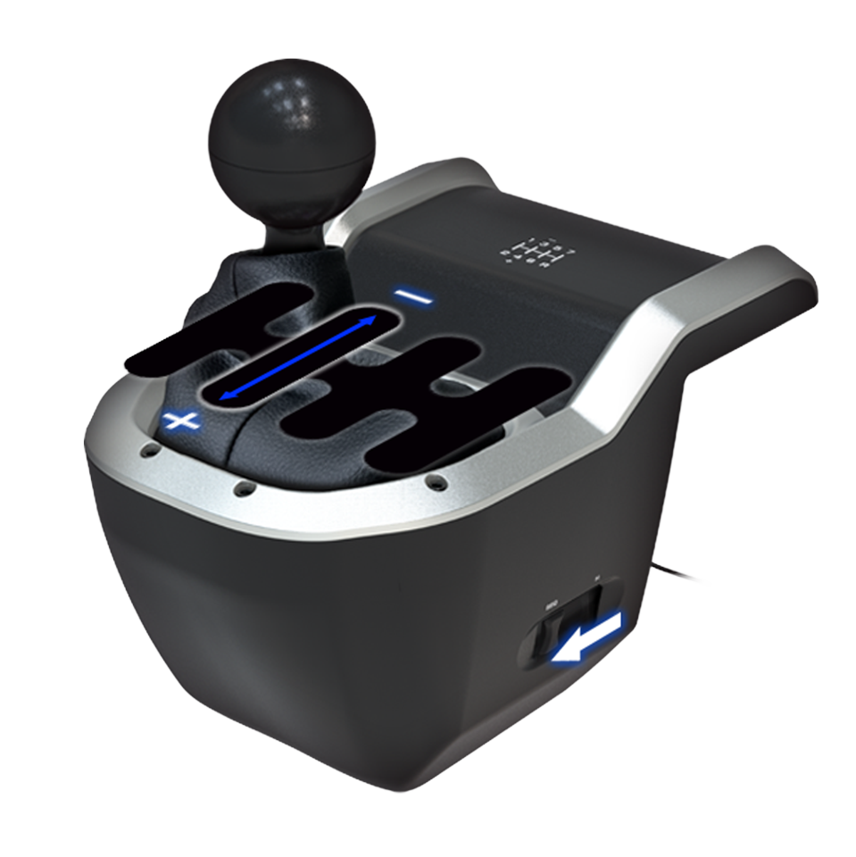 HORI - Force Feedback Racing Wheel DLX + 7-Speed Racing Shifter Bundle For Xbox Series X - S, Xbox One and PC (Windows 11/10)