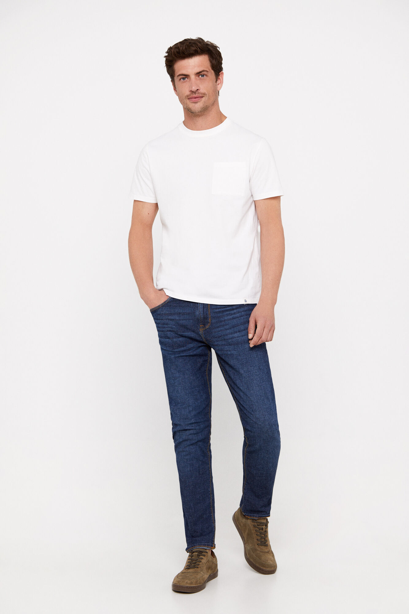 Calça jeans slim fit - Azul