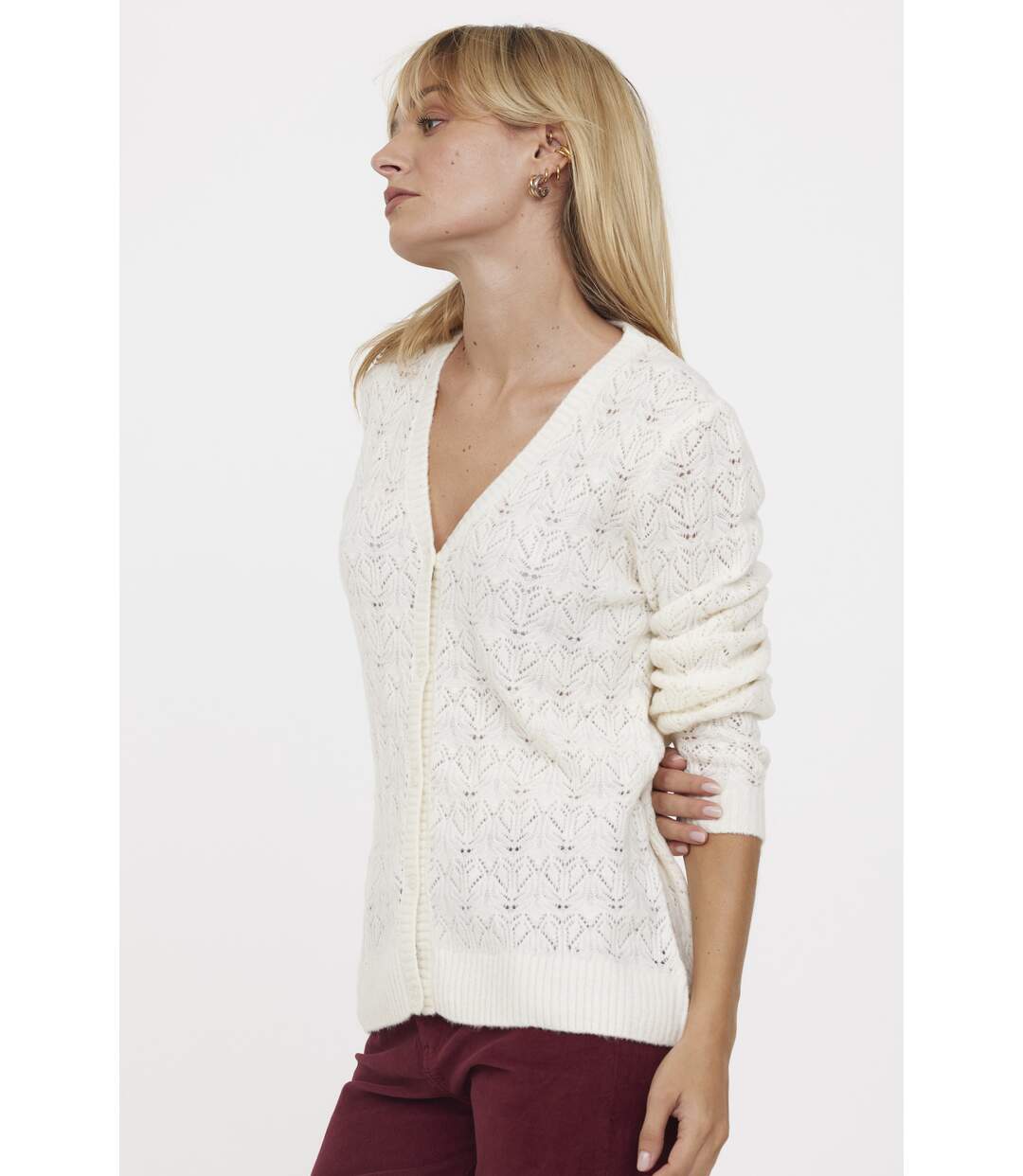 Cardigan manches longues polyester regular CLIOTY