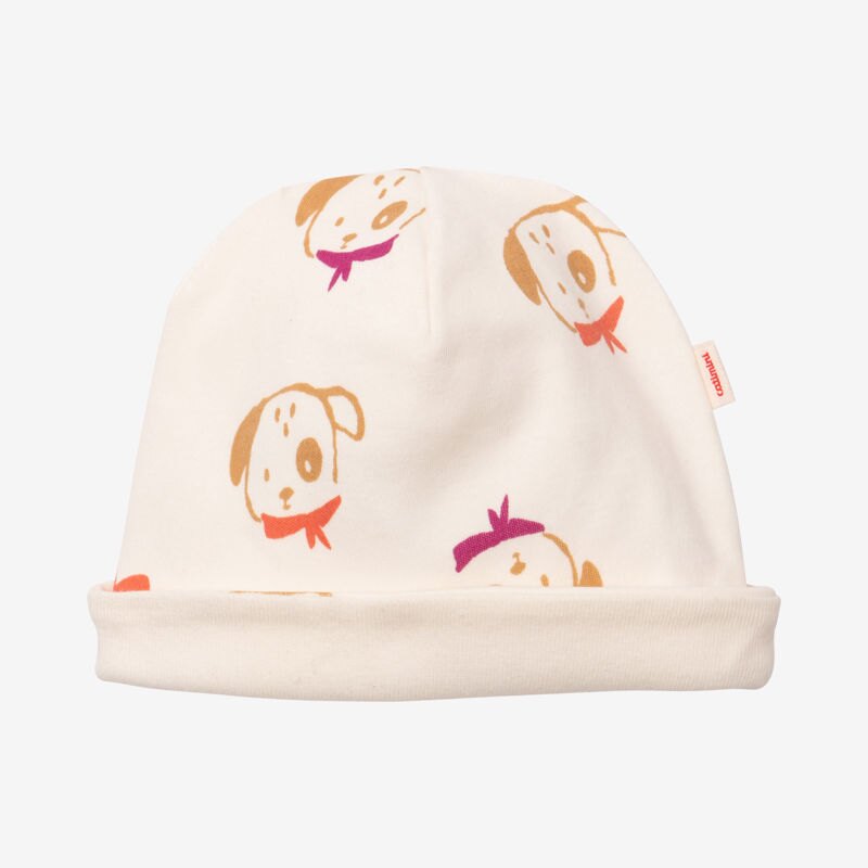Bonnet bébé garçon chiens blanc Catimini Blanc