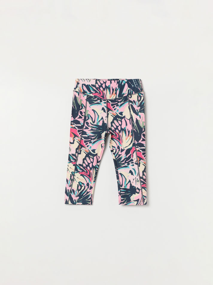 Conjunto com 2 Leggings Capri Esportivas - Roxas