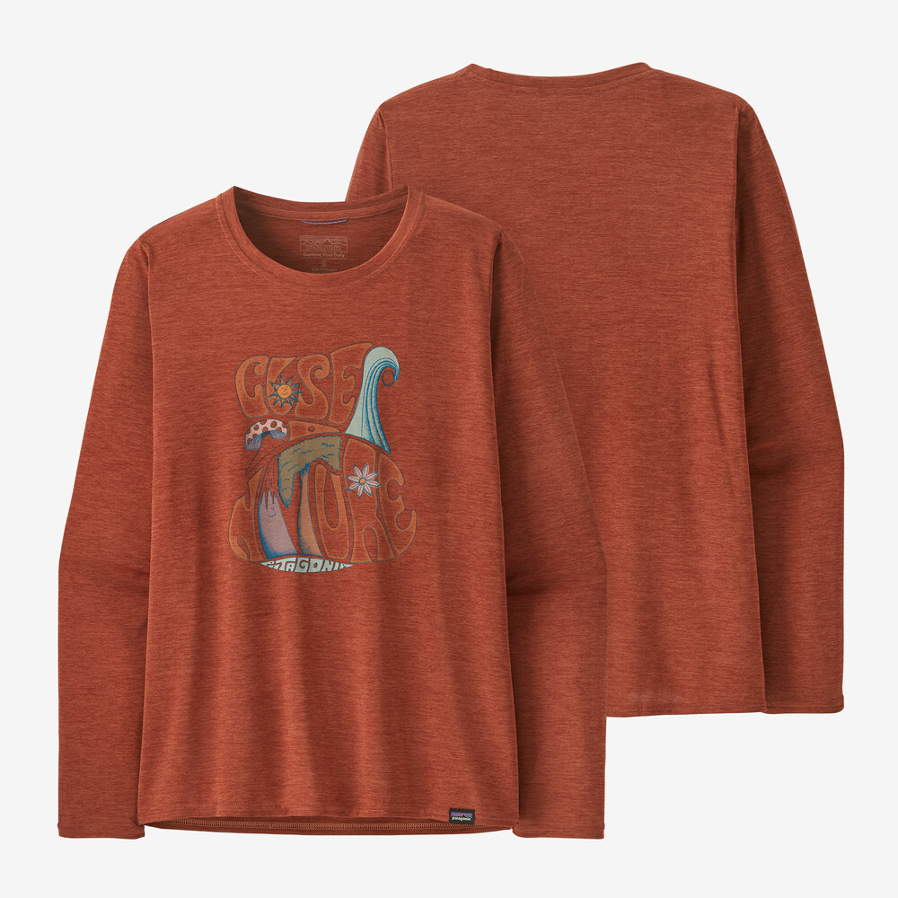 Damen-Langarmshirt Capilene Cool Daily Graphic - Lands