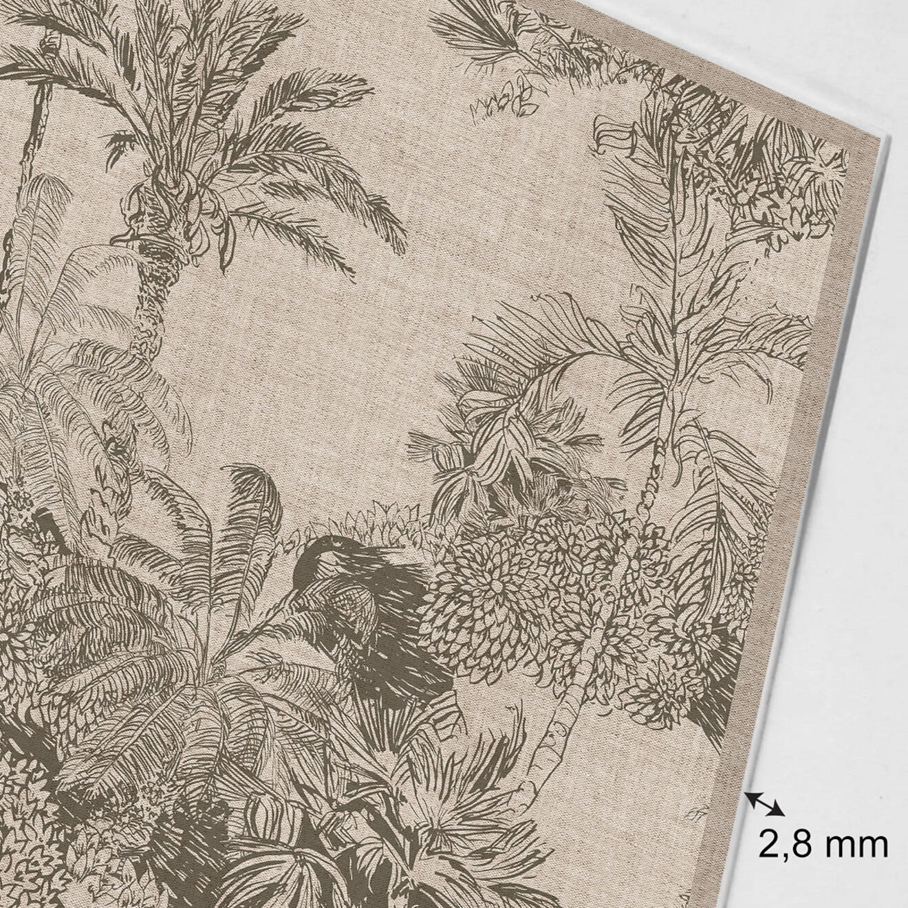 Floorart Tête de lit en vinyle Sri Lanka beige - 80x200 cm