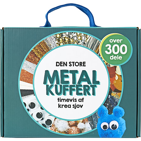 Hobby kreakuffert med over 300 dele metal