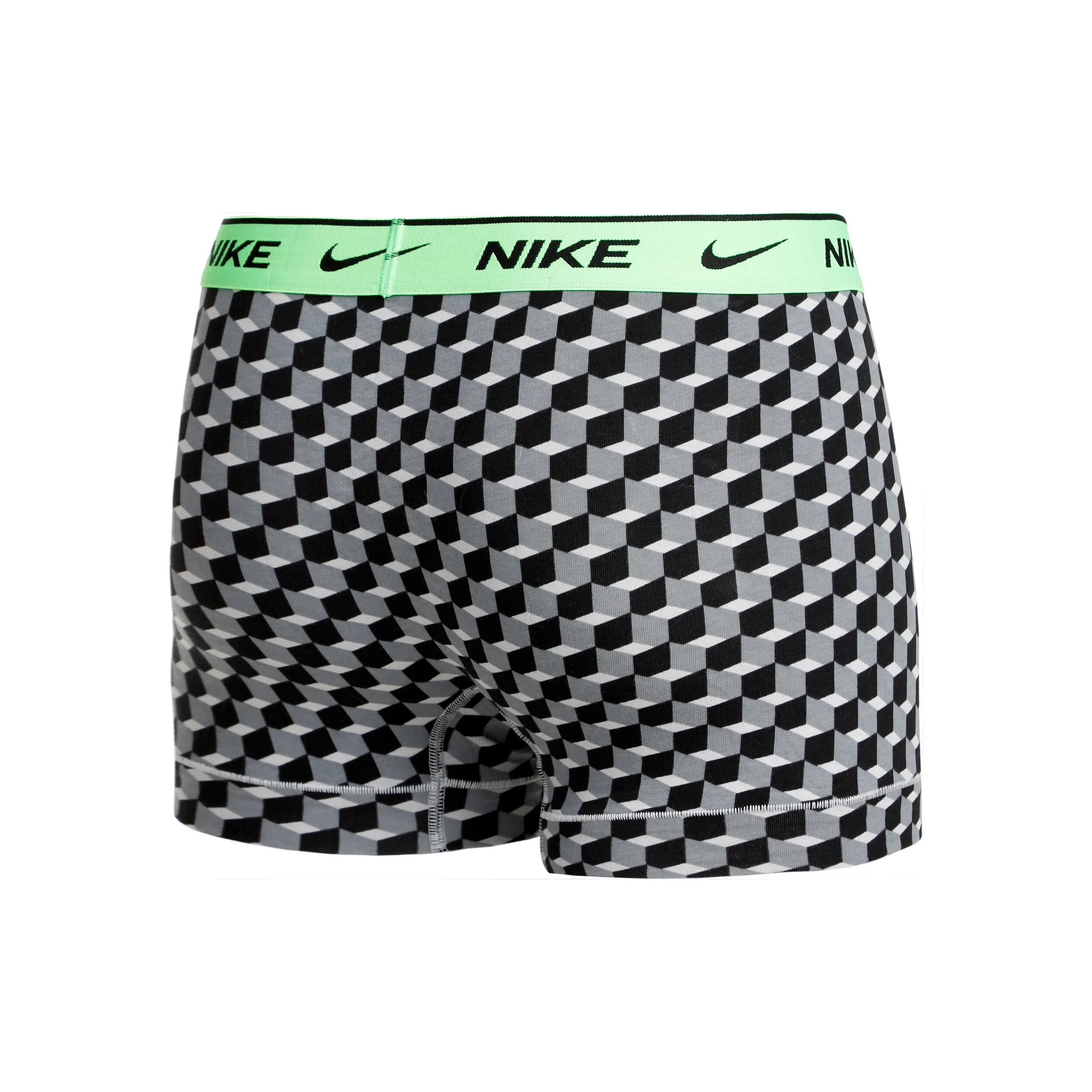 Nike Everyday Cotton Stretch Trunk Caleçon Pack De 3 Hommes - Gris , Vert Fluo
