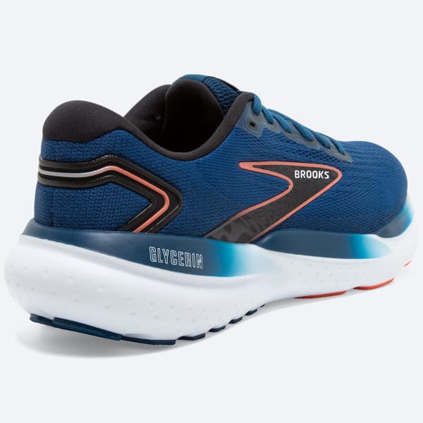 Chaussure running BROOKS GLYCERIN 21 BLUE OPAL/BLACK/NASTURTIUM