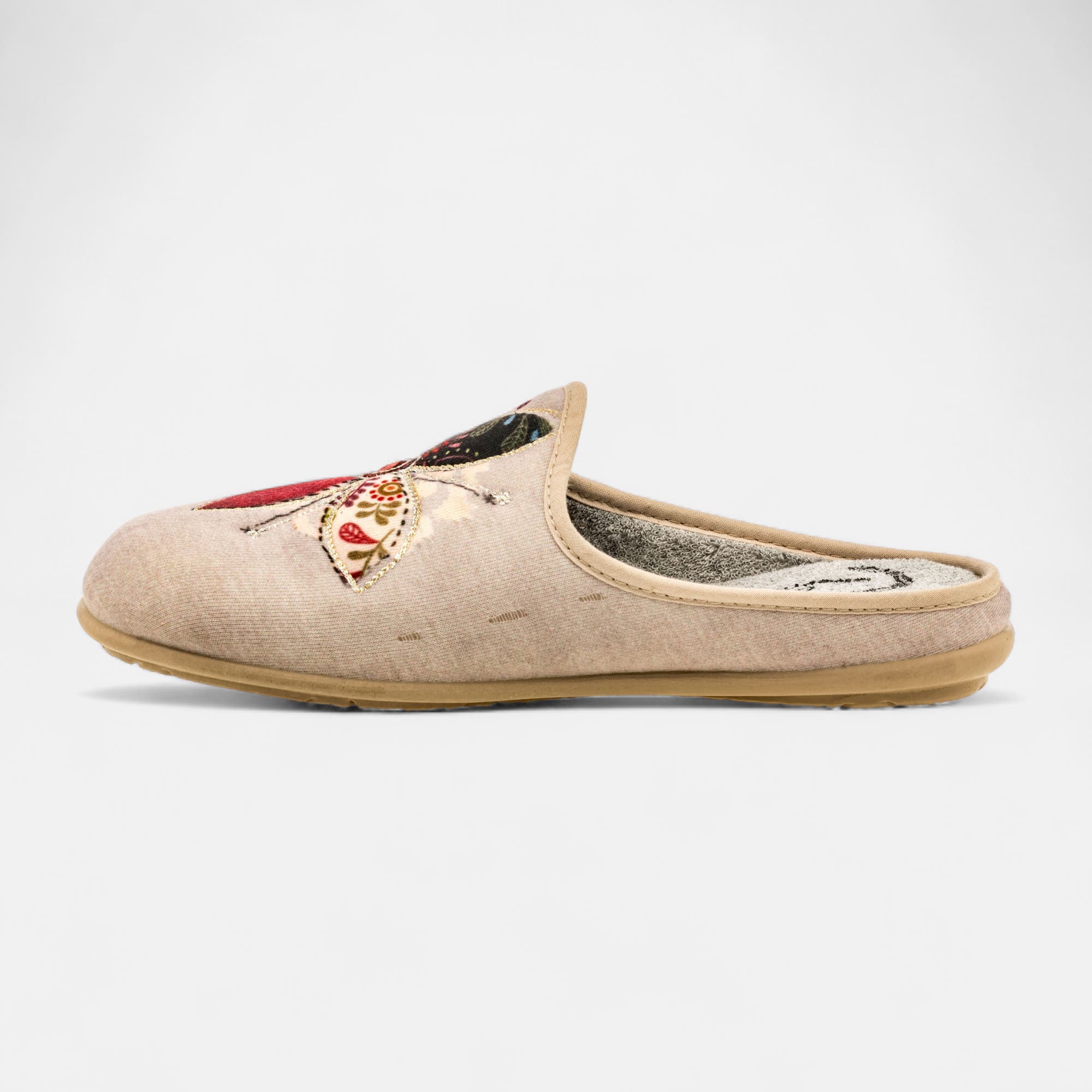 Pantoufles mules Femme beige