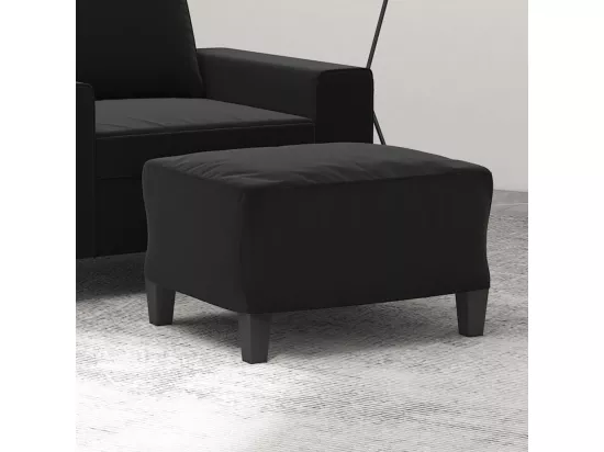 Repose-pied Noir 60x50x41 cm Tissu microfibre