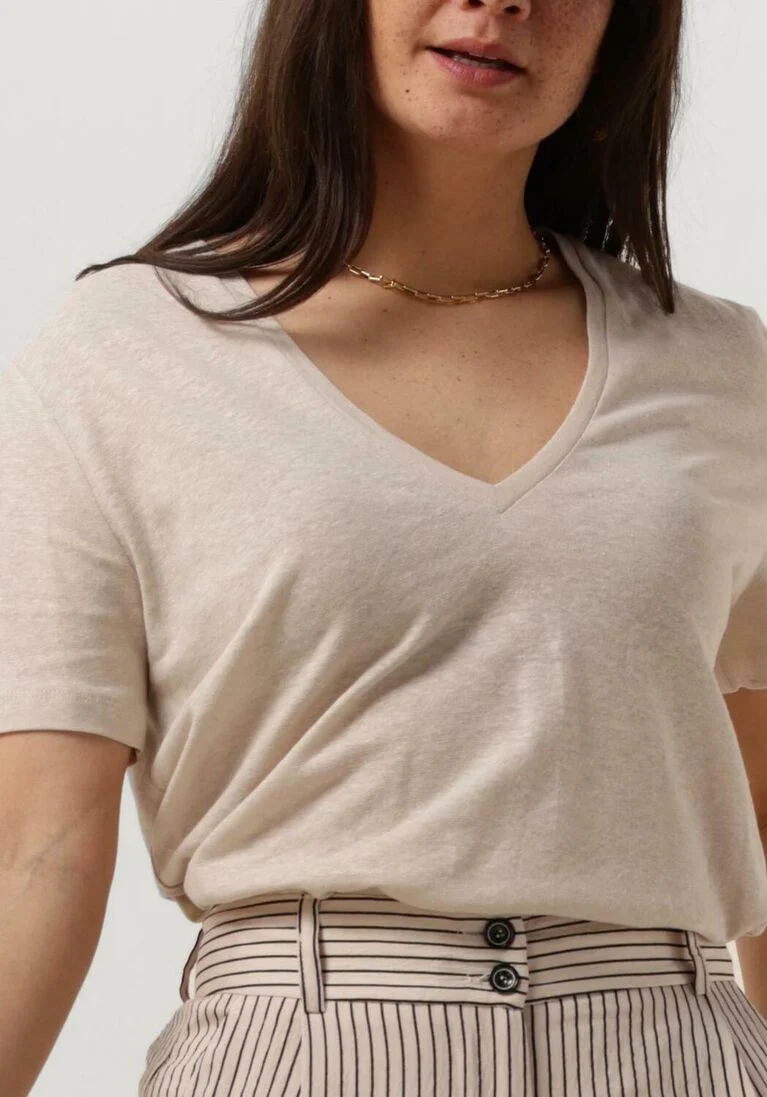 ACCESS zand access top short-sleeve v blouse