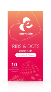 Eros Easyglide Condoom Ribs & Dots 10ST
