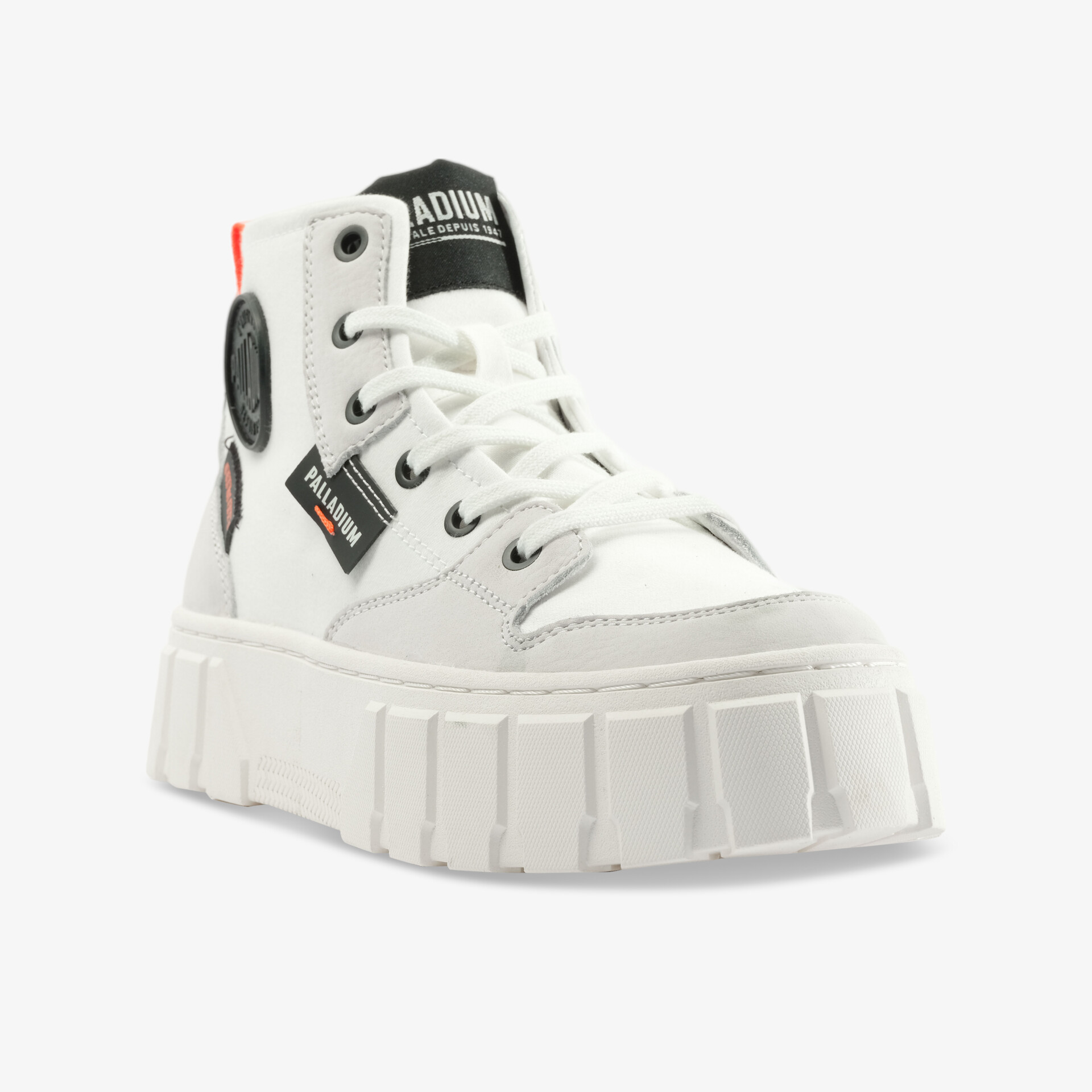 PALLADIUM PALLATOWER HI STAR Damen Leinenschuhe weiß