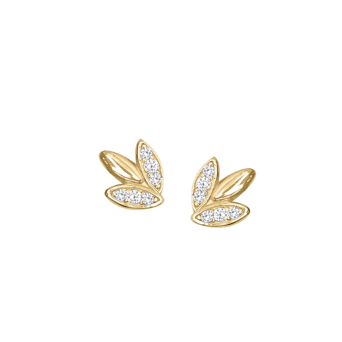 Boucles d'oreilles plaquées or oxyde