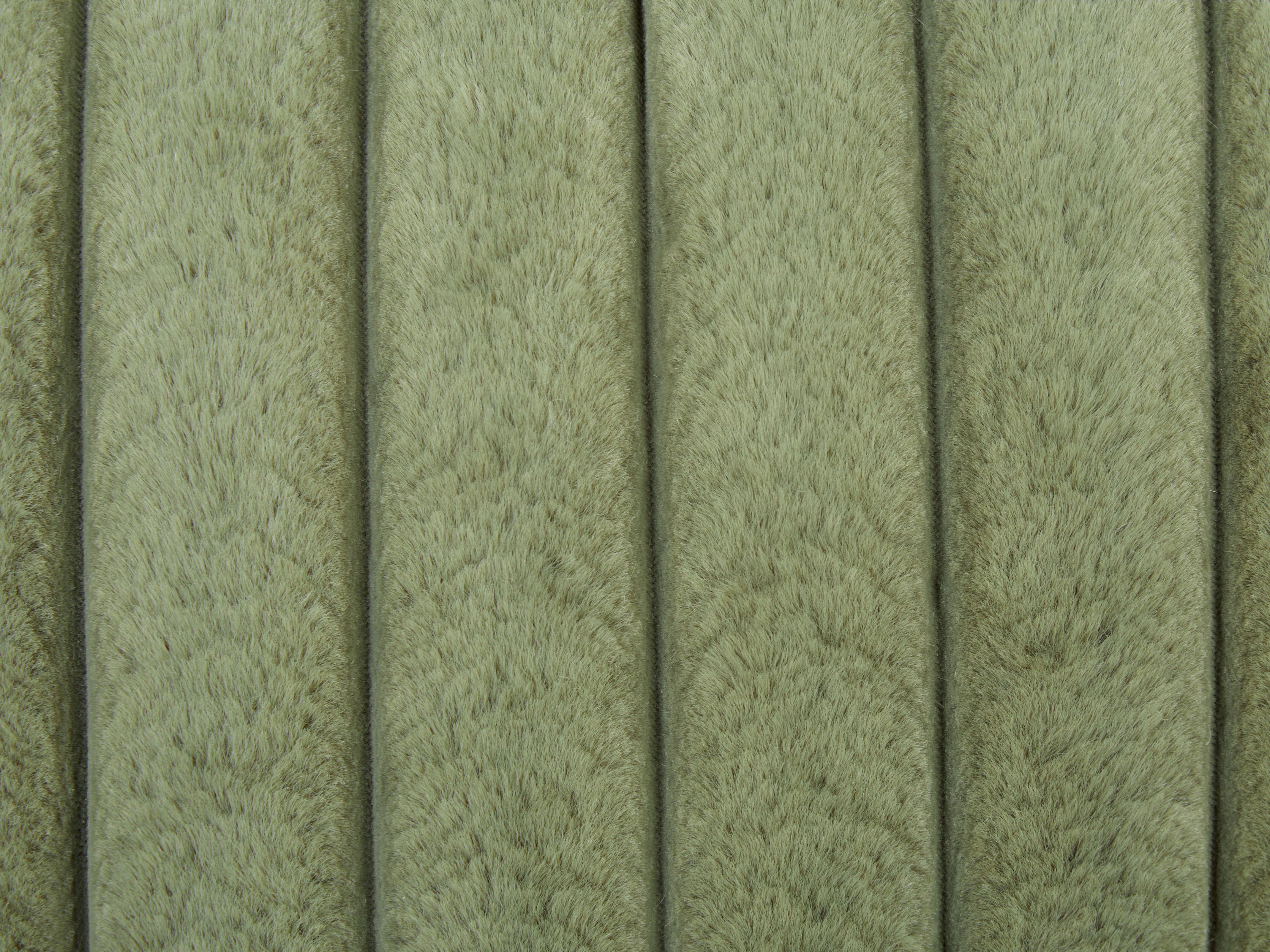 Set van 2 sierkussens RAKYA Nepbont 45 x 45 cm Groen gestreept