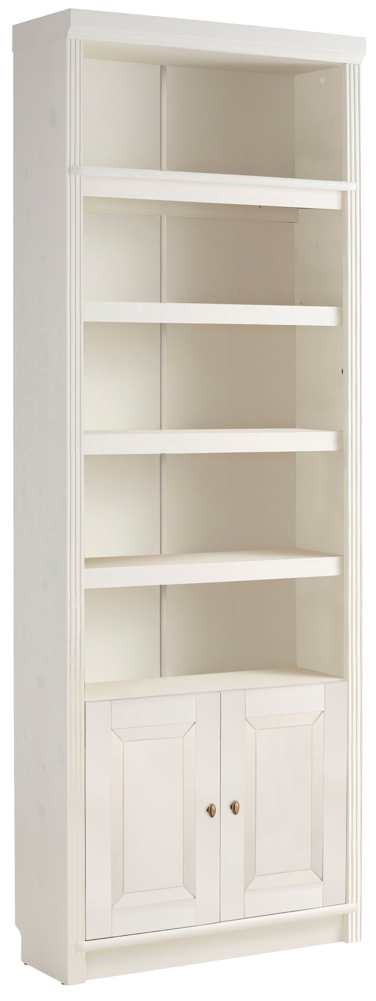 Home affaire Bücherregal »Soeren« aus massiver Kiefer, Höhe 220 cm, mit 2 Holztüren, viel Stauraum