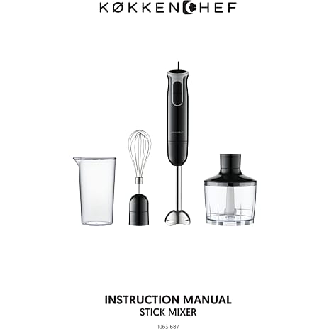 Køkkenchef minihakker og stavblendersæt inkl. tilbehør