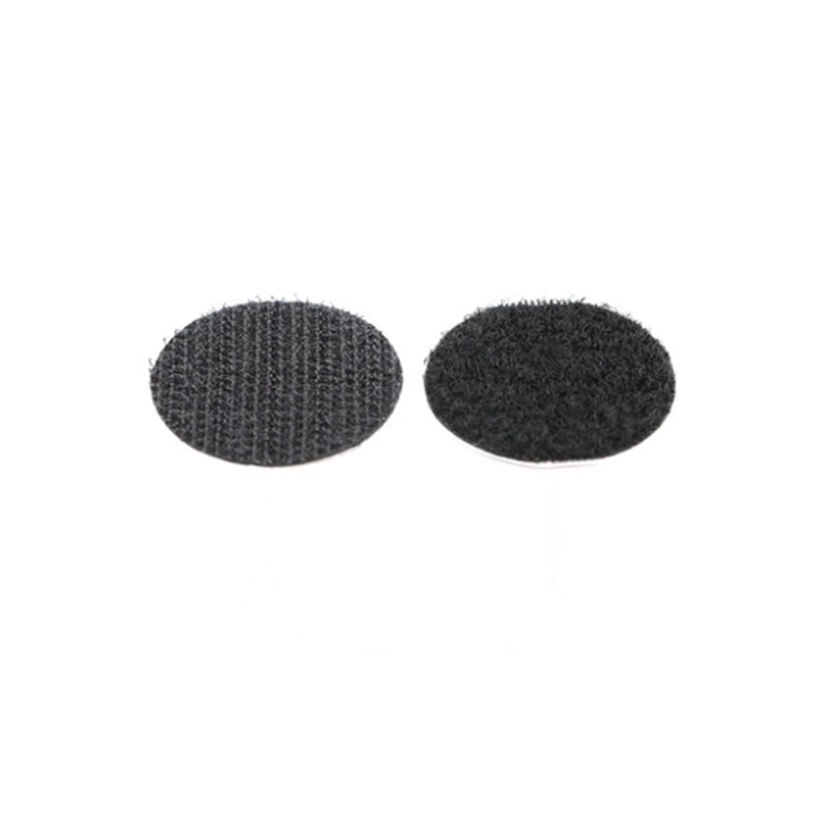 Rund selvklebende borrelås (1 cm) 500-pak