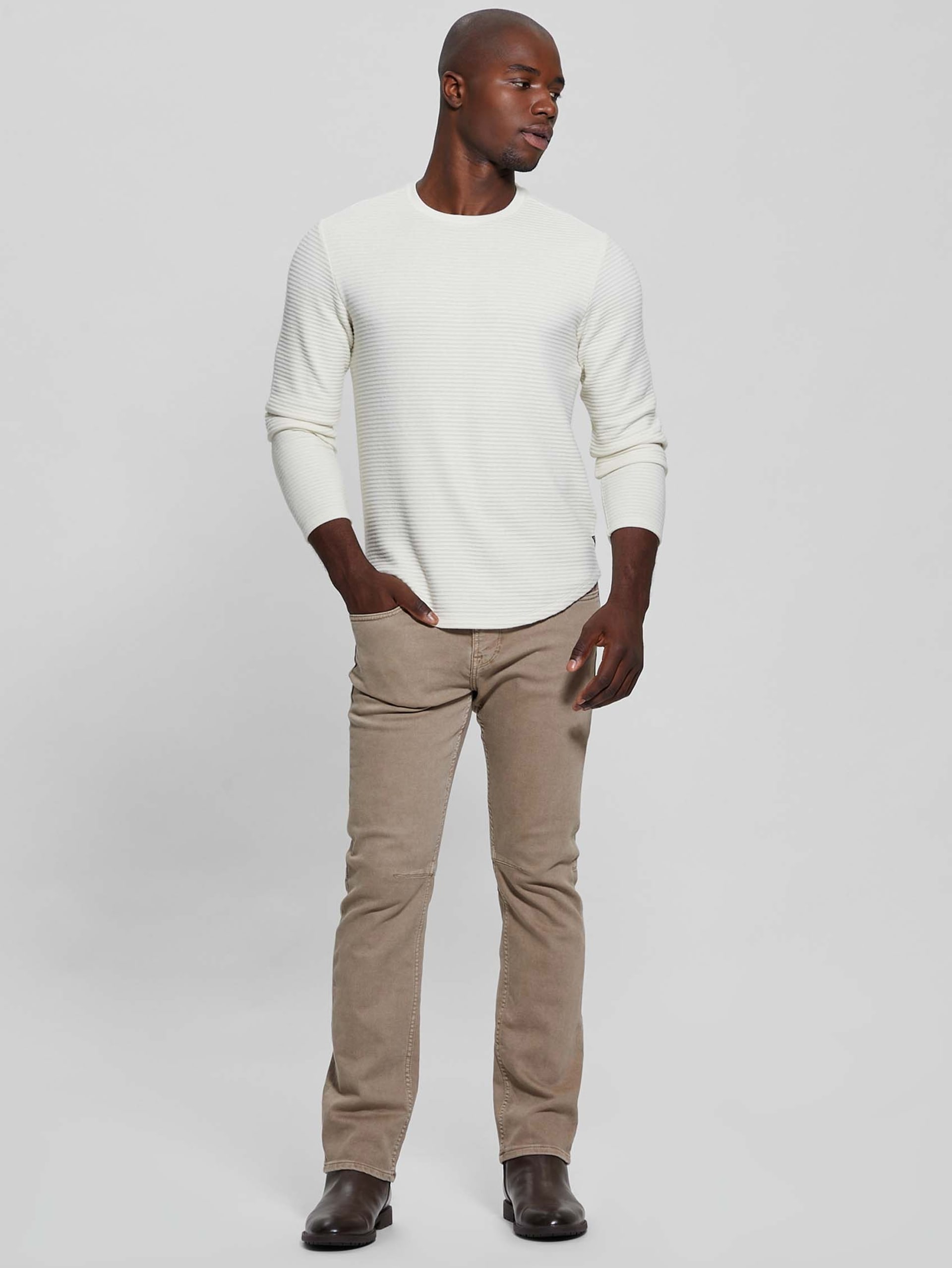 Camiseta Hudson com textura linear