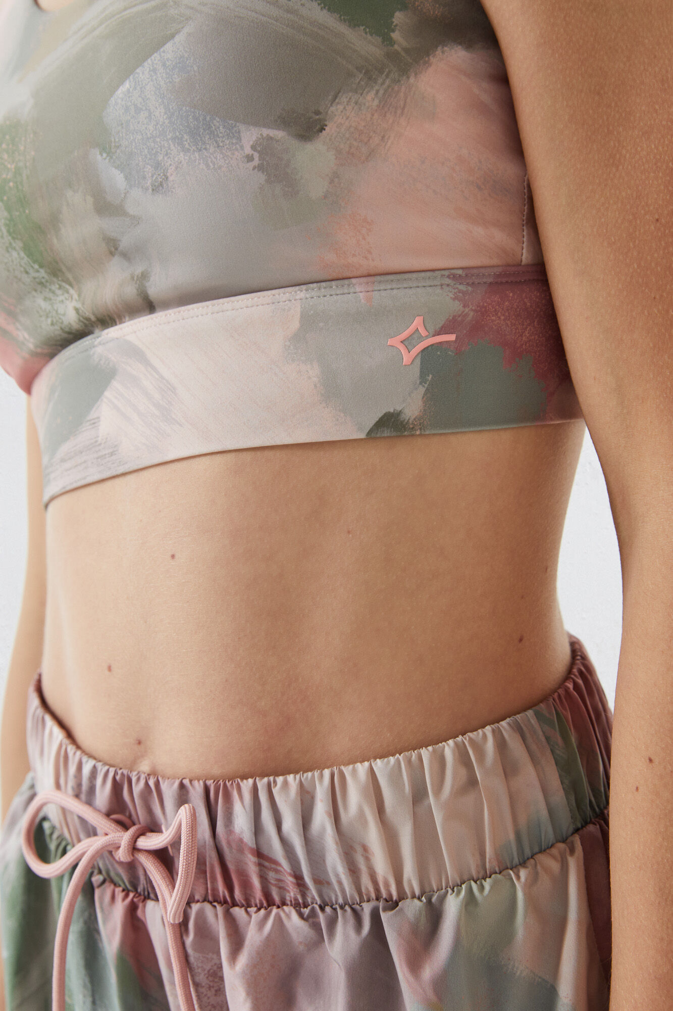 Sutiã esportivo 4D Stretch Brushstroke - Verde