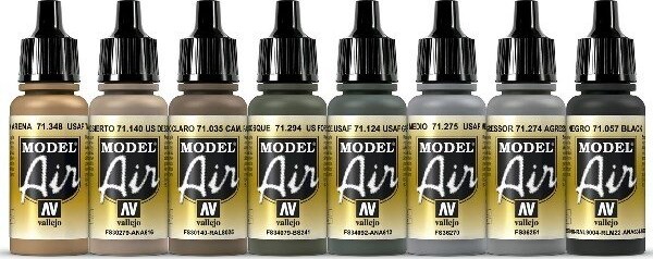 Vallejo - Model Air Maling Sæt - Usaf Aggressor Part 1 - 8X17 ML