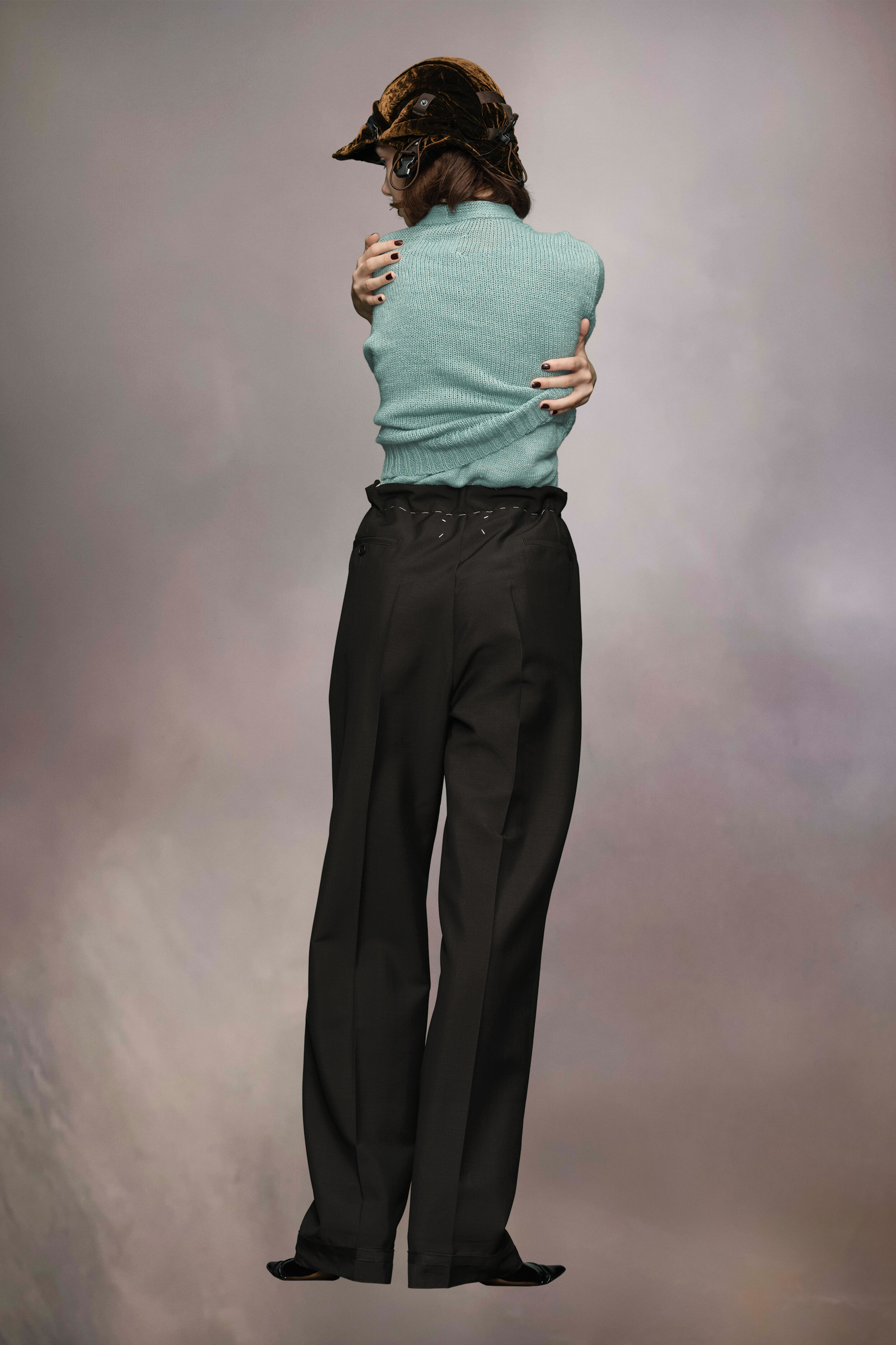 Pantalon en mohair