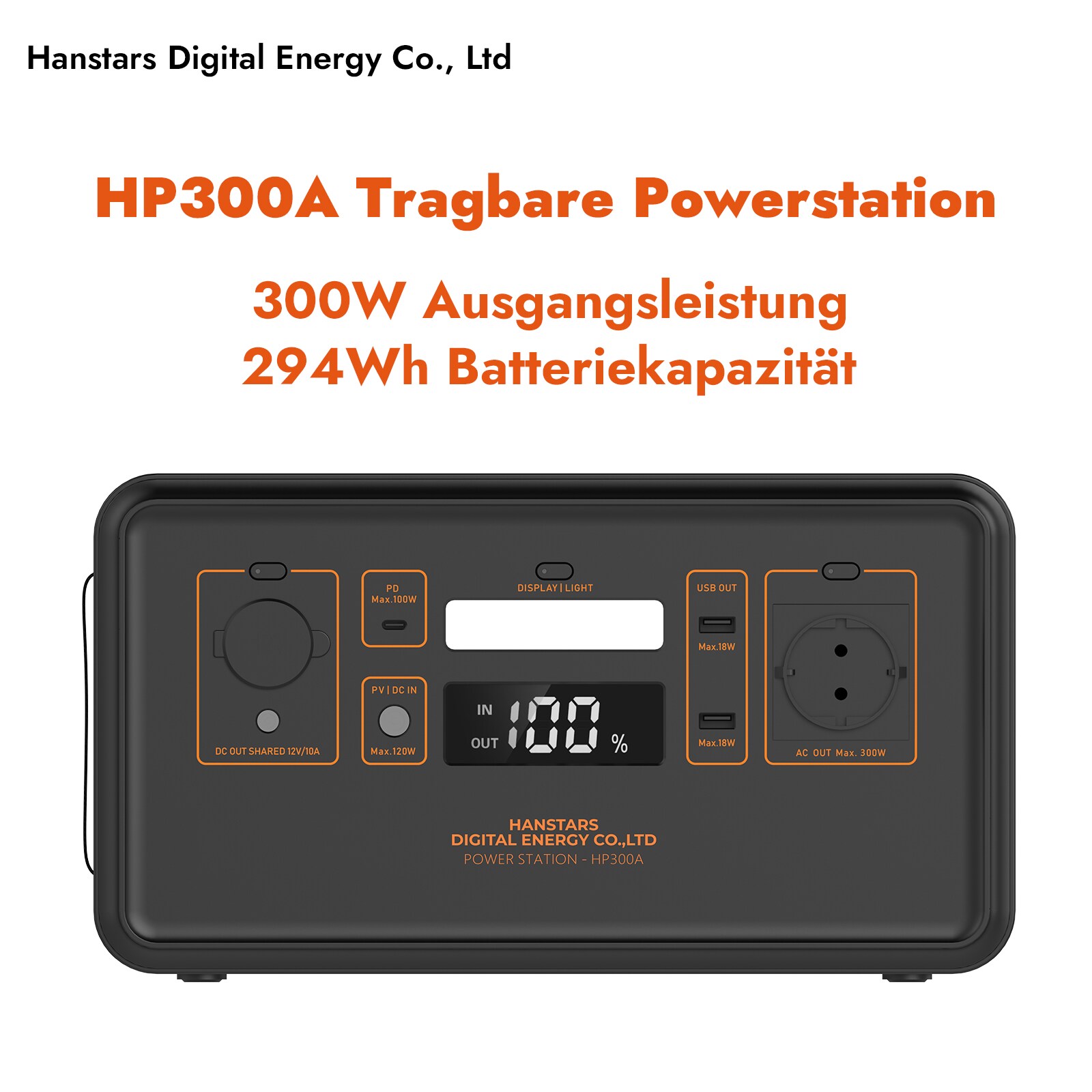 Hanstars Tragbare Powerstation: 300W/294Wh - versch. Ausführungen