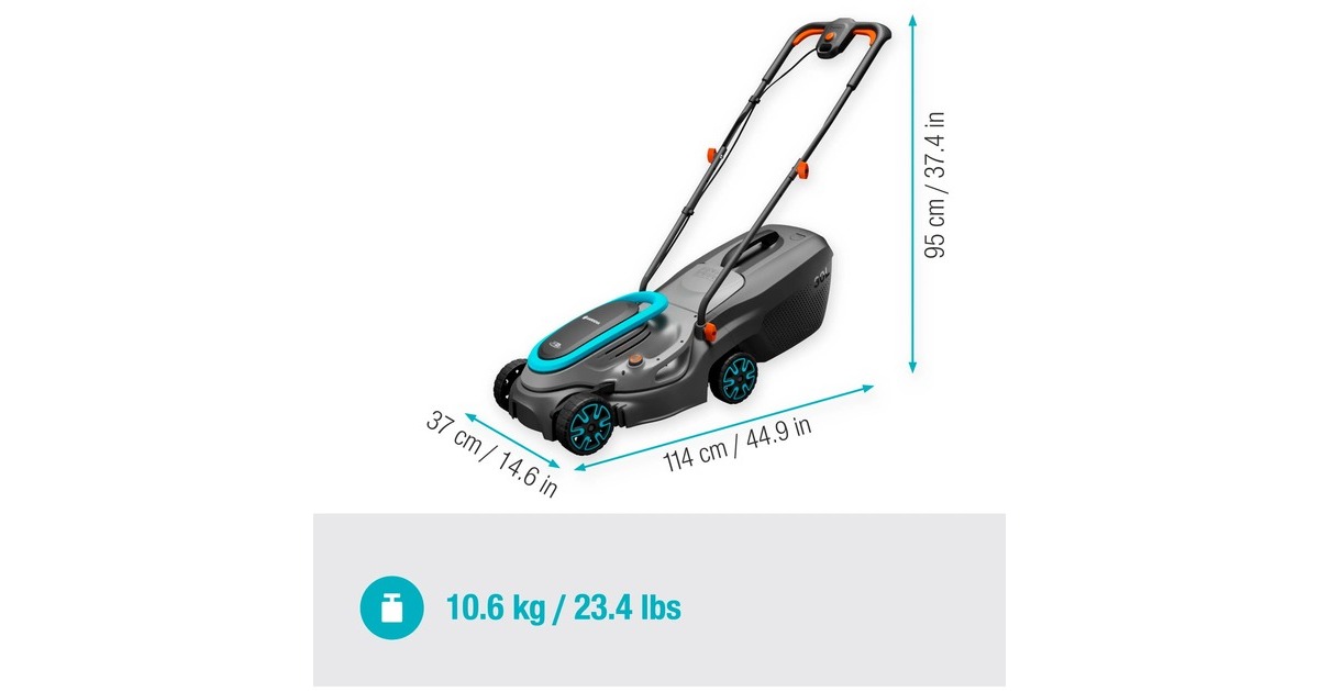 GARDENAAccugrasmaaier PowerMax 32/18V P4A Set  (Zwart/grijs, Incl. Li-Ion Accu 4,0Ah, POWER FOR ALL ALLIANCE)