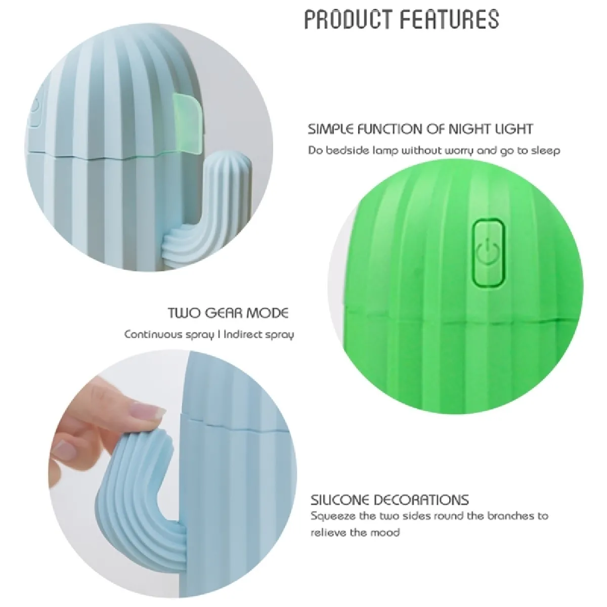 Wewoo Humidificateur Cactus Vert