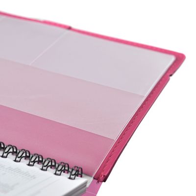 Agenda spiralé à élastique My Fab - 1 semaine sur 2 pages - 10 x 15 cm - rose - Oxford