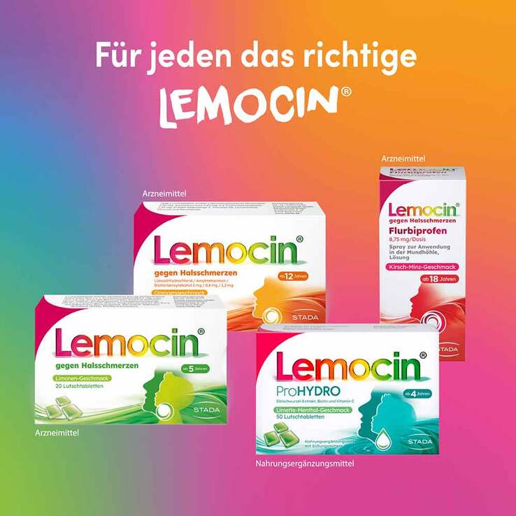 Lemocin® gegen Halsschmerzen Orangengeschmack, 24 St