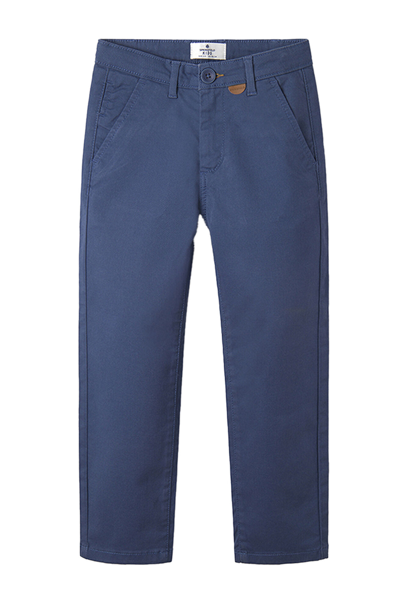 Calças chino com microestampa para meninos