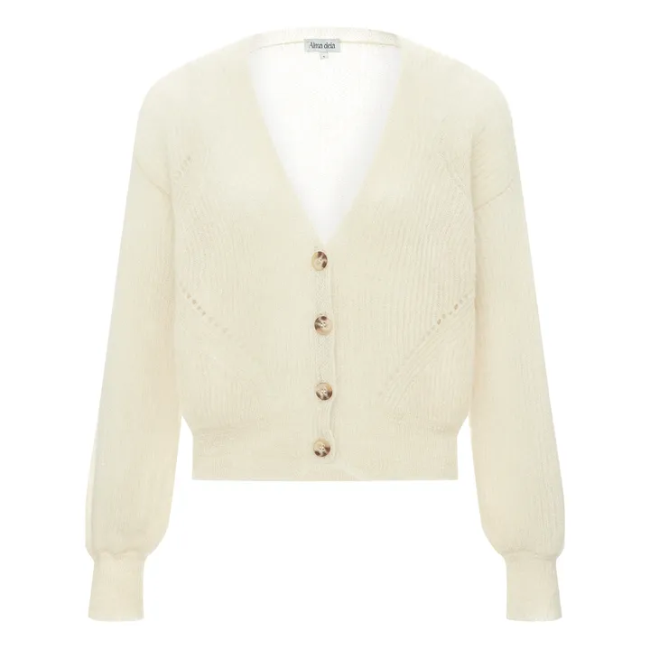 Alma Deia Cardigan Mohair | Ecru