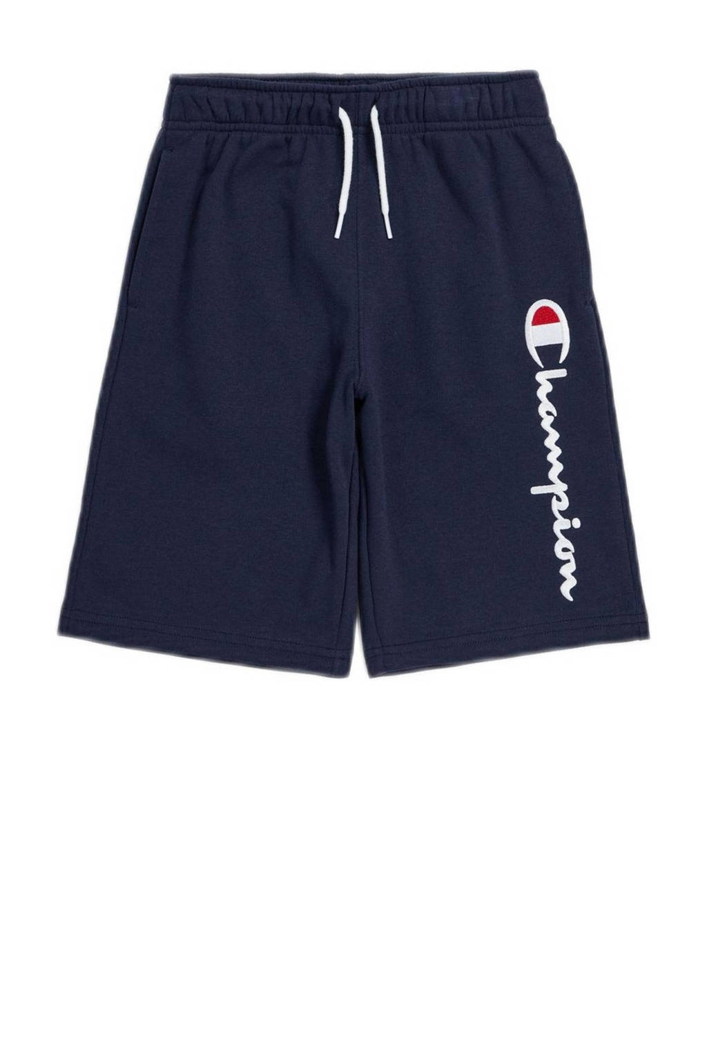 Champion sweatshort met logo donkerblauw