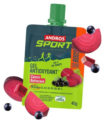 Gel Antioxydant Andros Sport Boost Cassis/Betterave 40g