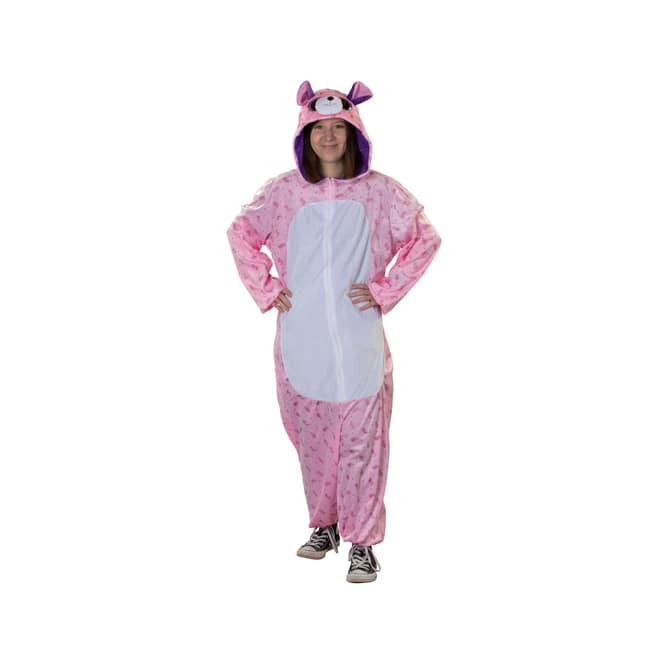 Kostüm - Bär pink - für Erwachsene - Einheitsgröße