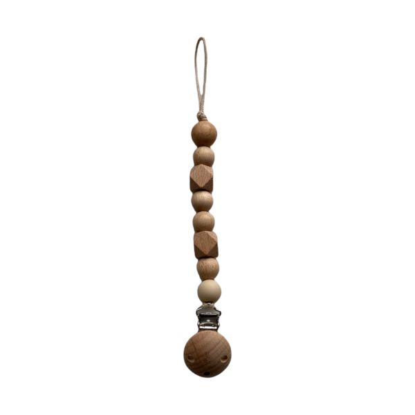 BEZISA Wooden Basics Speenkoord Quartz