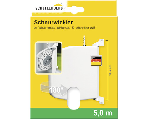 Schellenberg 50501 draaibare witte rolluik snoeroproller