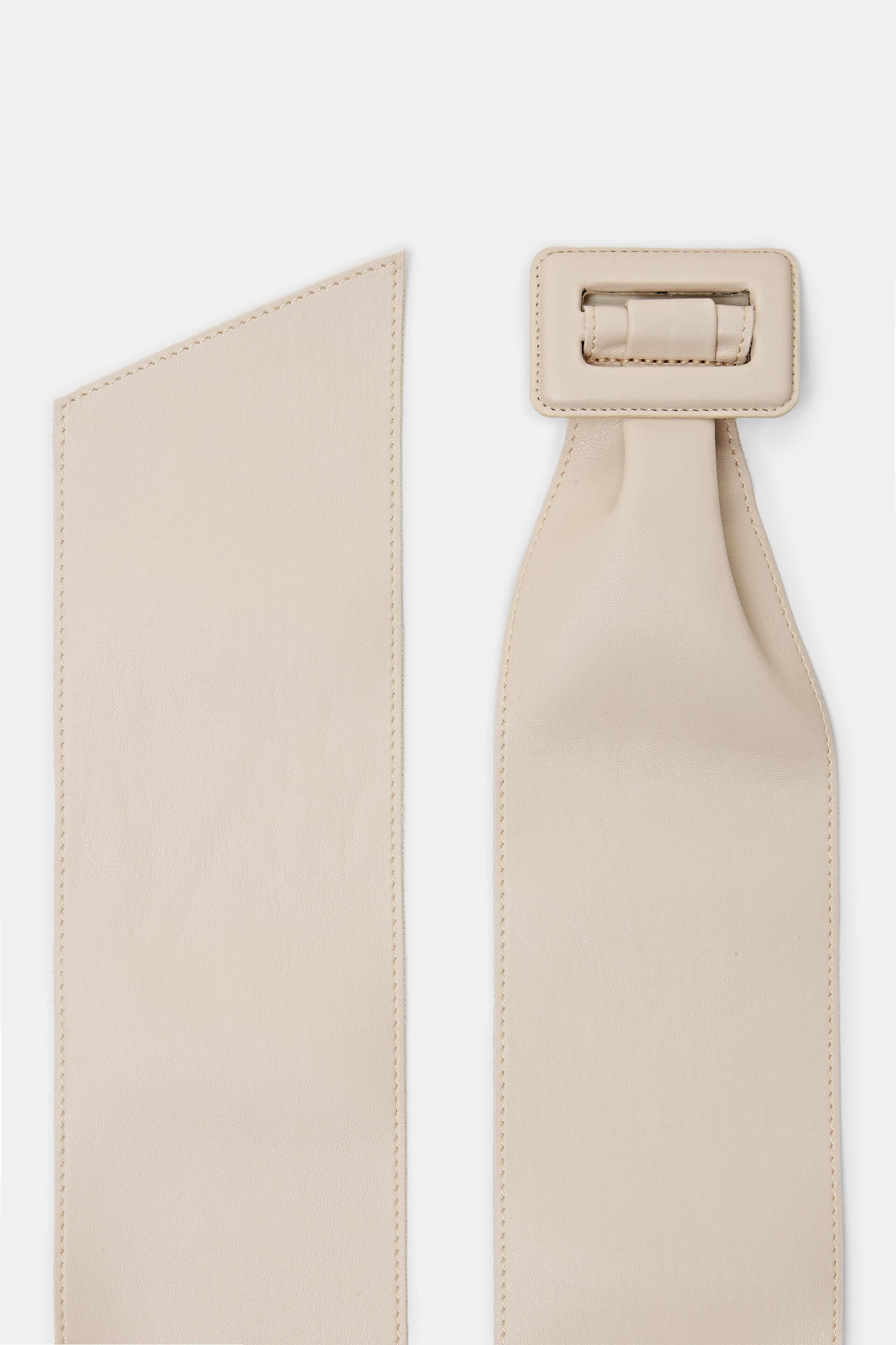 Large ceinture taille haute en similicuir