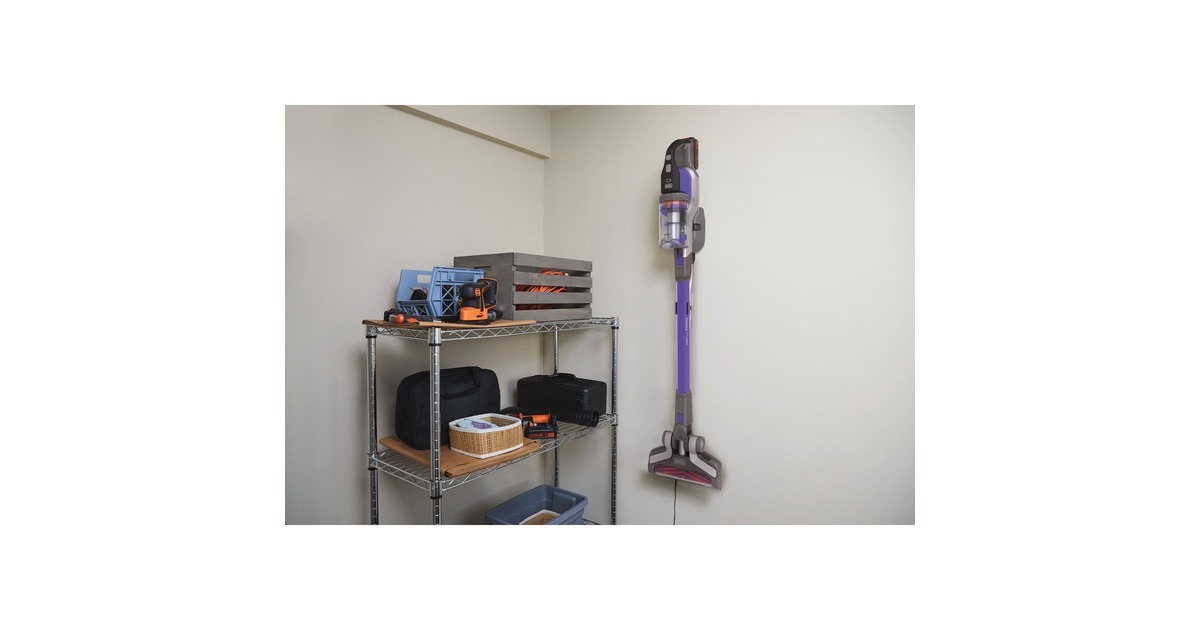 BLACK+DECKER18V PET 4-in-1 Steelstofzuiger  (Paars/grijs)