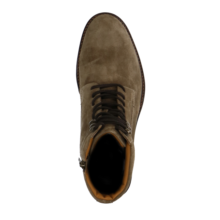 Taupe suède veterboots
